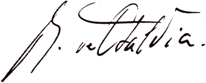signature de René de Obaldia